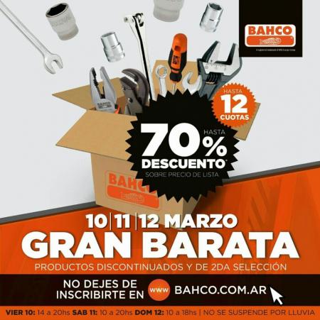 Bahco invita a su Gran Barata