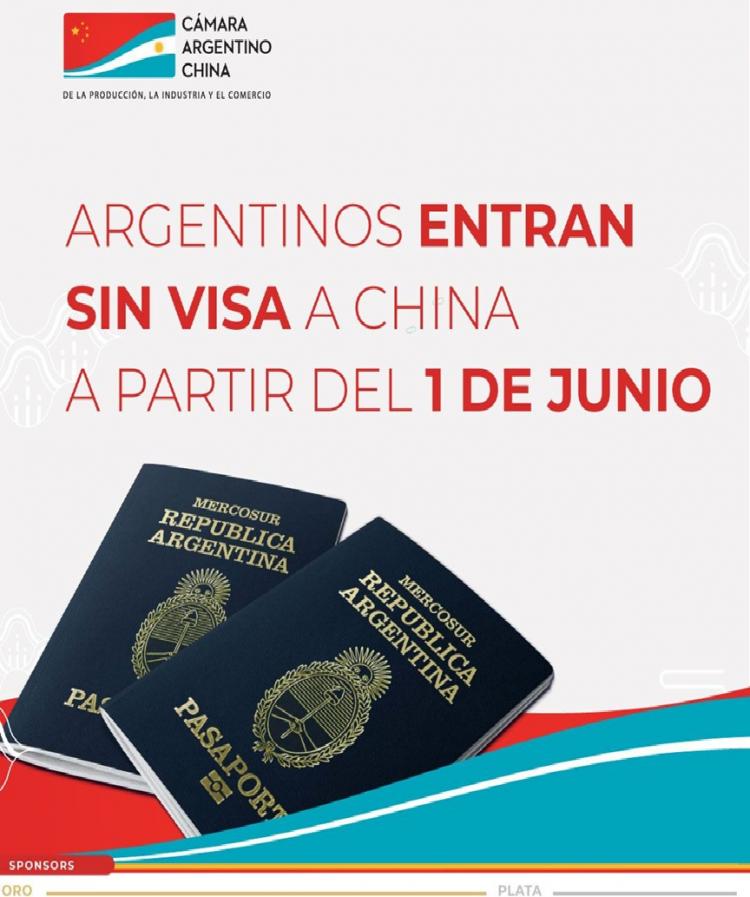 No será necesario tener VISA para INGRESAR a CHINA