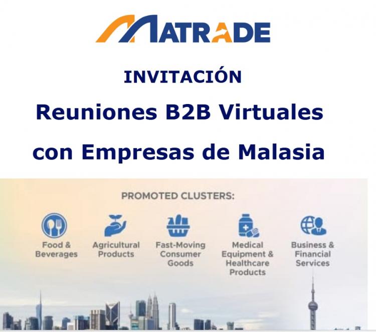 INVITACIÓN Reuniones B2B Virtuales con Empresas de Malasia 